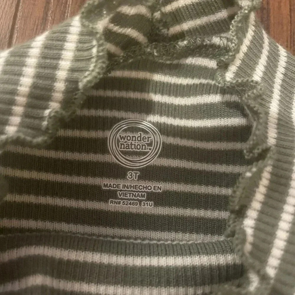 3T Faux Leather Pinafore Dress And Top Outfit With Tights - Picture 3 of 15